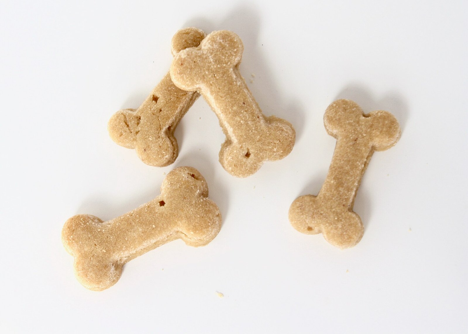 Dental chews for dogs arranged on a neutral background